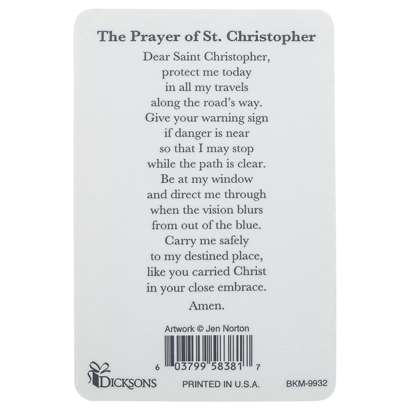 Dicksons St. Christopher Prayer Card Pack of 12 - Image 5
